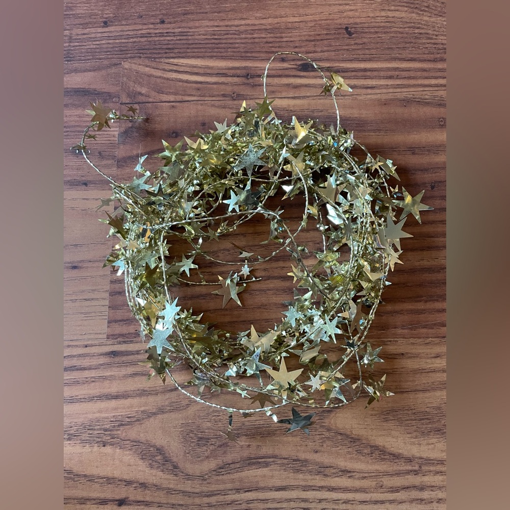 Gold Star Foil Garland